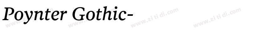 Poynter Gothic字体转换